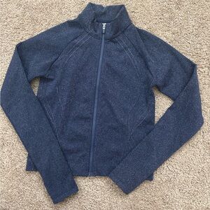 Fabletics Seamless Lurex Jacket - Deep Navy Sparkle